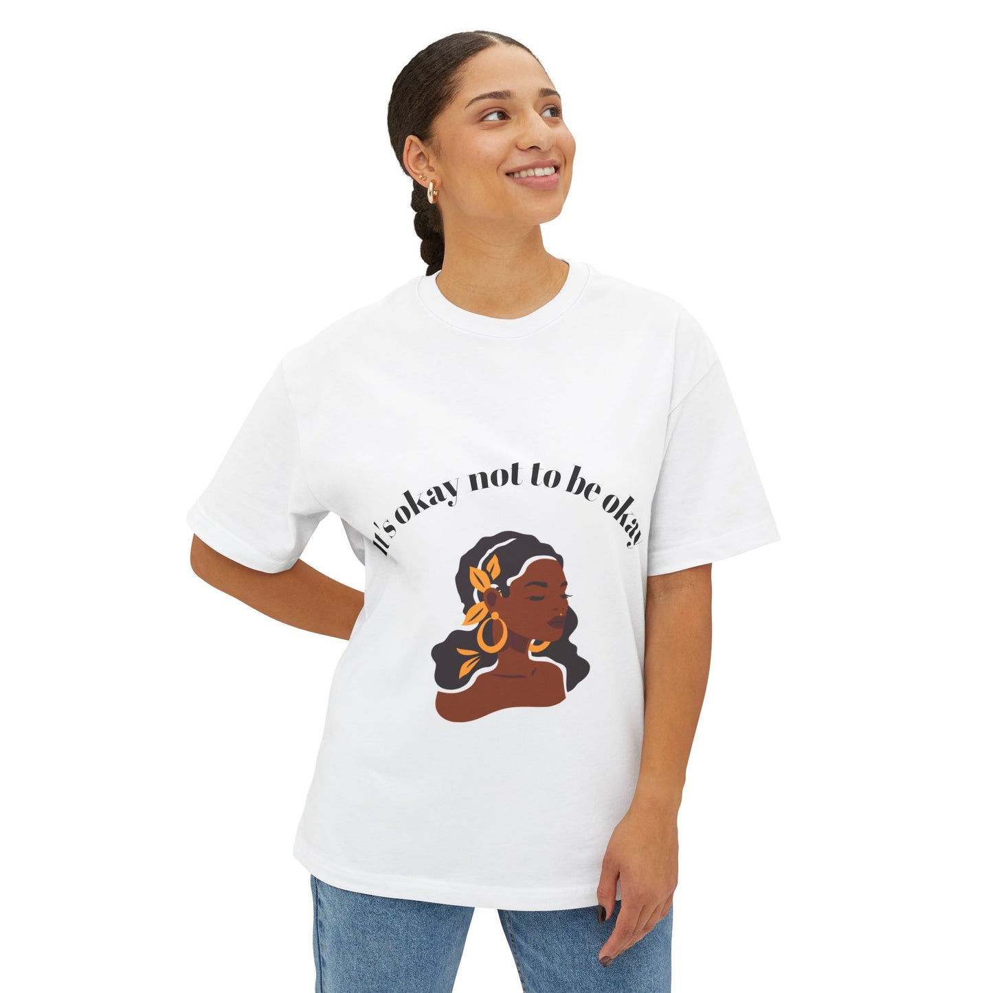Comfortable Oversized Tee, Casual T-Shirt, Feel Good Fashion, Unisex Clothing, Self-Care Gift, Everyday Wear, Relaxed Style