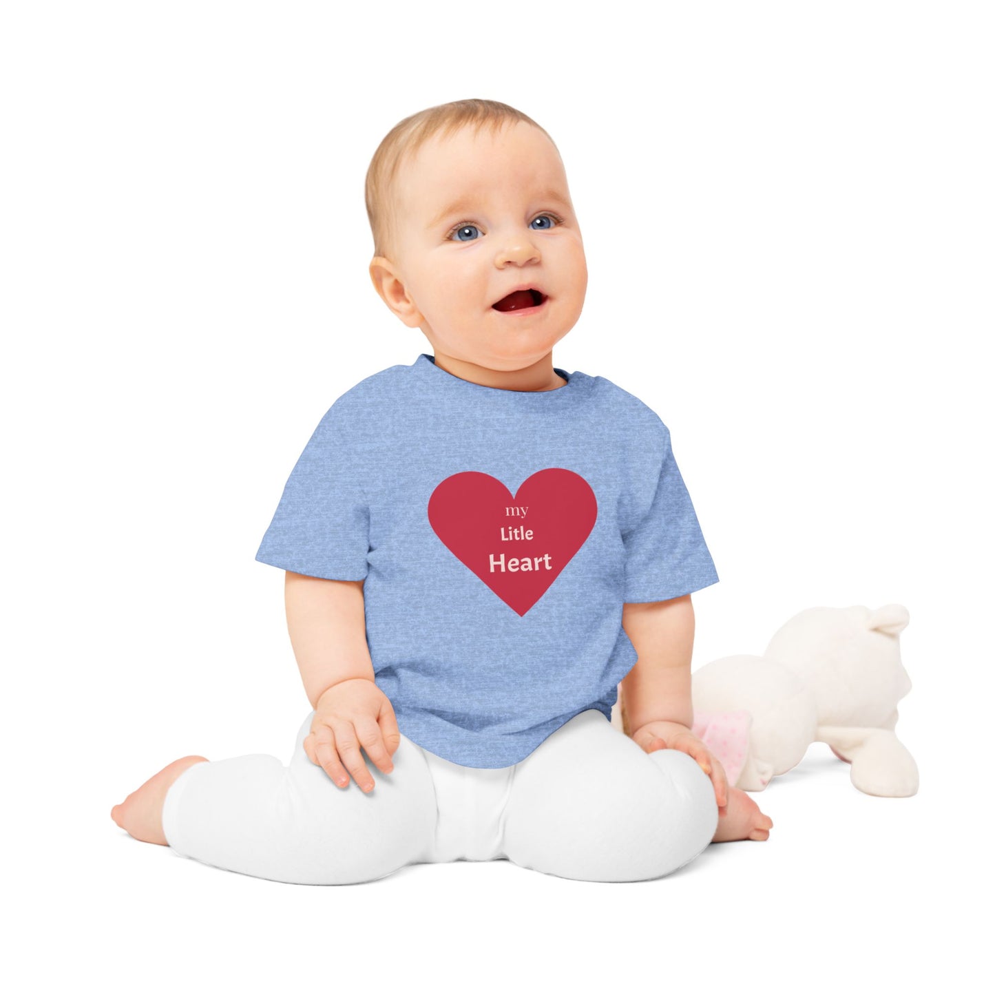 My Little Heart Baby T-Shirt, Cute Baby Shirt, Infant Outfit, Baby Gift, Newborn Clothing, Valentine's Day, Birthday