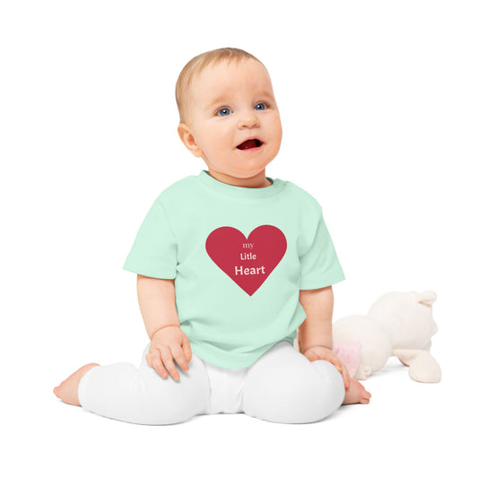 My Little Heart Baby T-Shirt, Cute Baby Shirt, Infant Outfit, Baby Gift, Newborn Clothing, Valentine's Day, Birthday