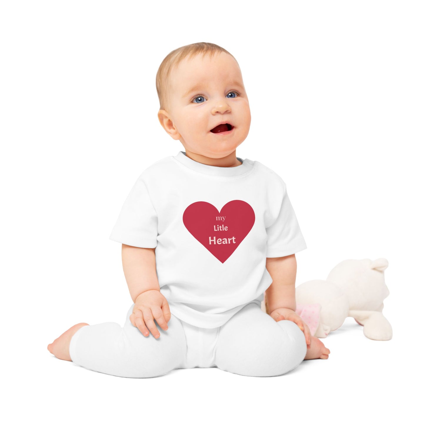 My Little Heart Baby T-Shirt, Cute Baby Shirt, Infant Outfit, Baby Gift, Newborn Clothing, Valentine's Day, Birthday
