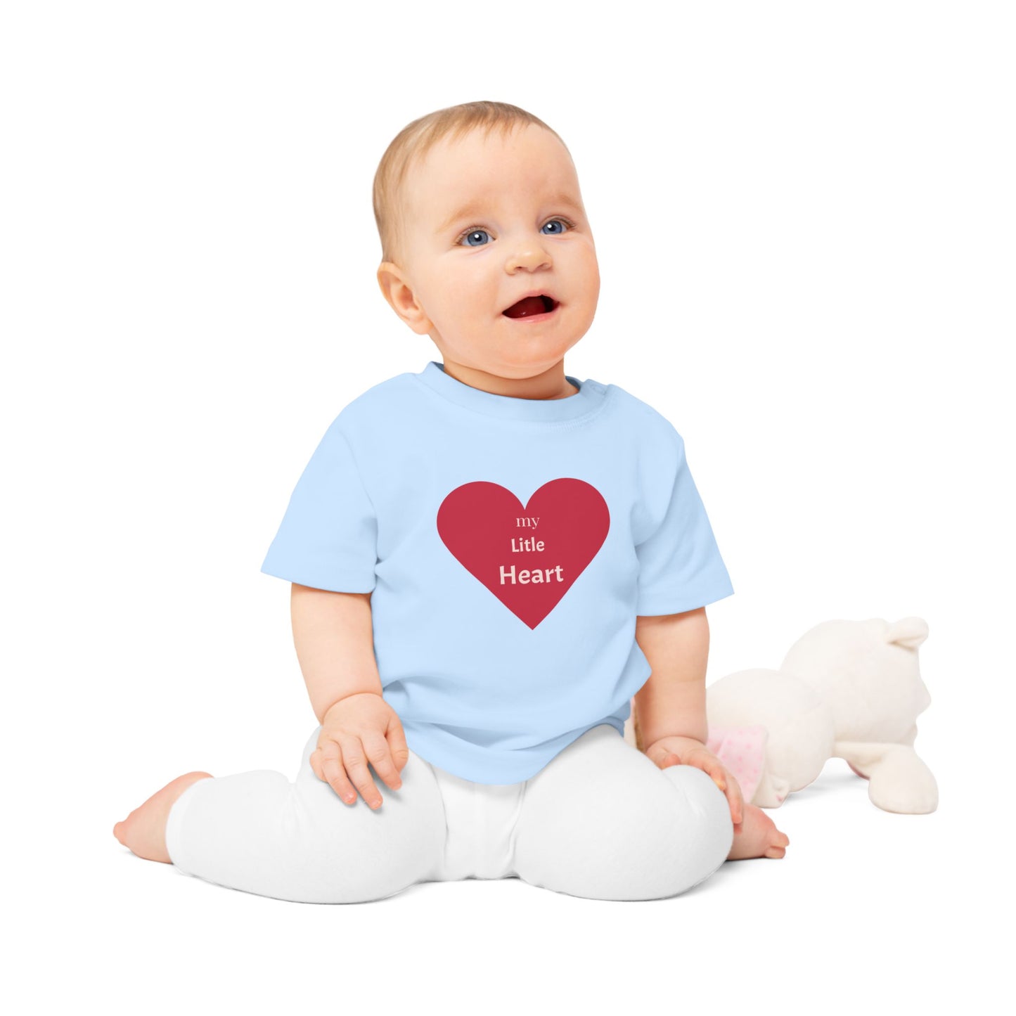 My Little Heart Baby T-Shirt, Cute Baby Shirt, Infant Outfit, Baby Gift, Newborn Clothing, Valentine's Day, Birthday