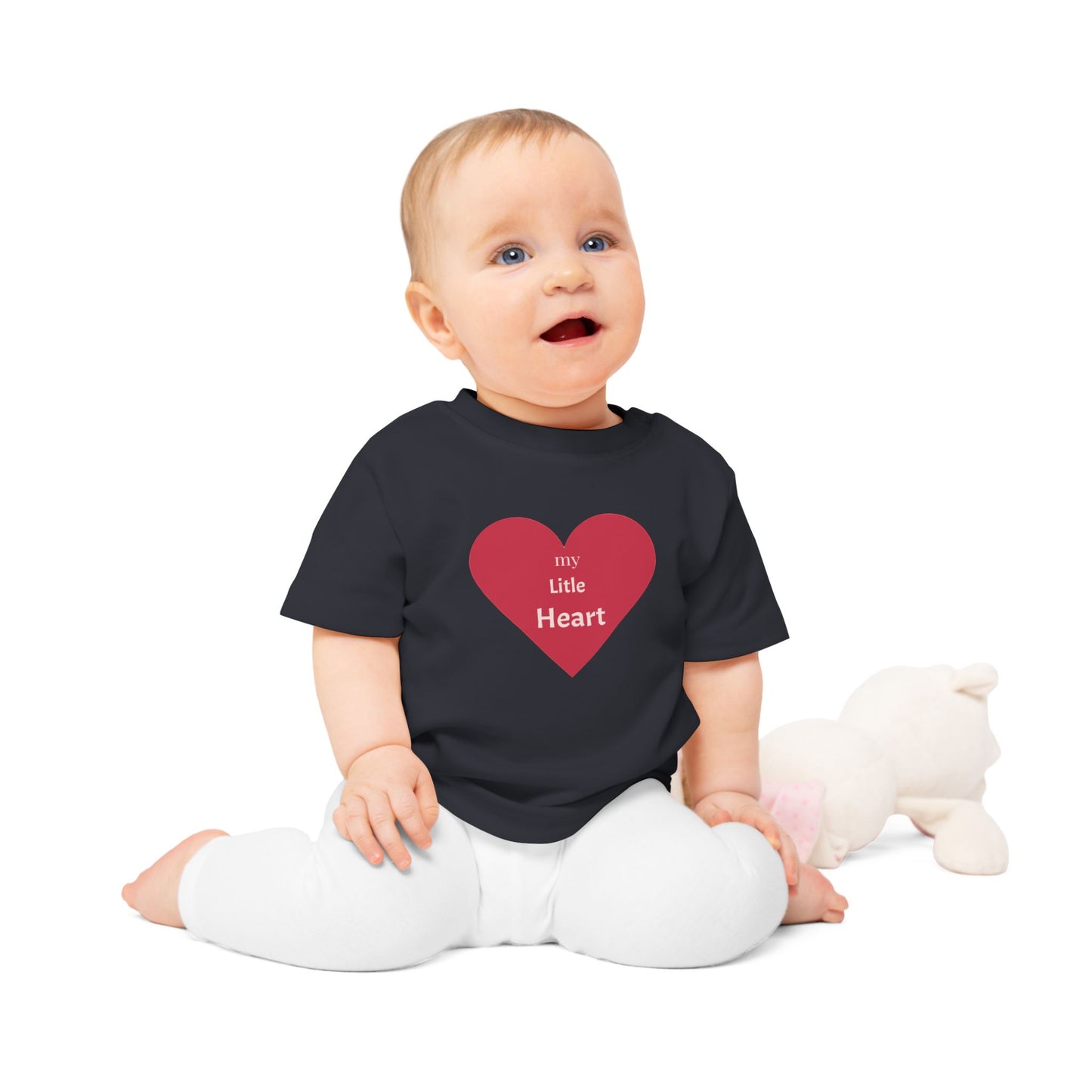 My Little Heart Baby T-Shirt, Cute Baby Shirt, Infant Outfit, Baby Gift, Newborn Clothing, Valentine's Day, Birthday