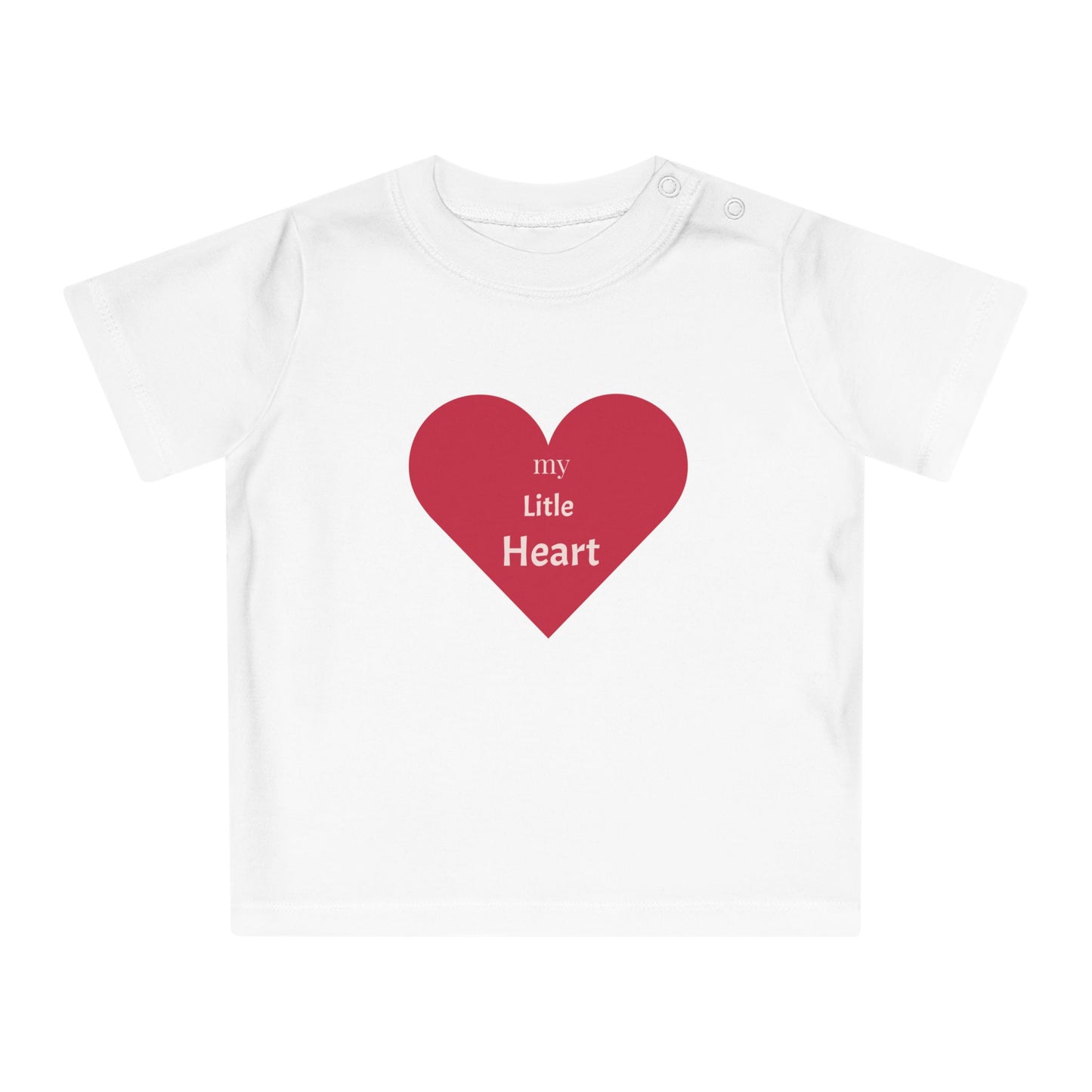 My Little Heart Baby T-Shirt, Cute Baby Shirt, Infant Outfit, Baby Gift, Newborn Clothing, Valentine's Day, Birthday
