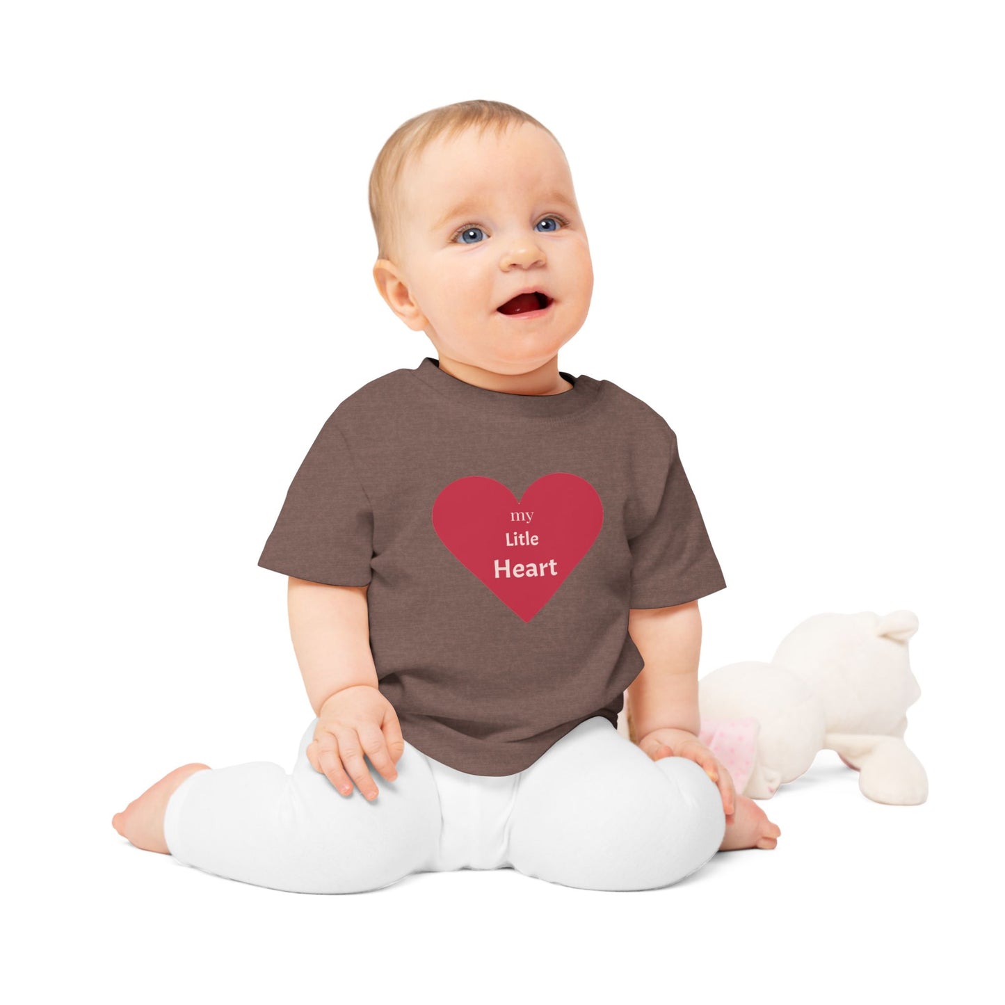 My Little Heart Baby T-Shirt, Cute Baby Shirt, Infant Outfit, Baby Gift, Newborn Clothing, Valentine's Day, Birthday