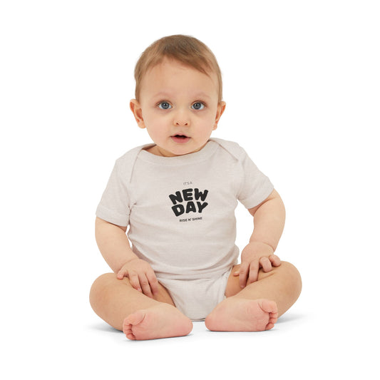 Infant Bodysuit | The New Day Baby Onesie, Cute Baby Shower Gift, Newborn Outfit, Infant Clothing, Comfortable Playwear